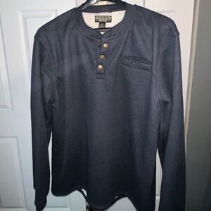 Oscar Sports Sherpa Lined Waffle Henley Shirt